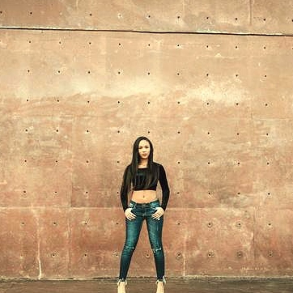 Women Dark Blue Bottom Ripped Jeans